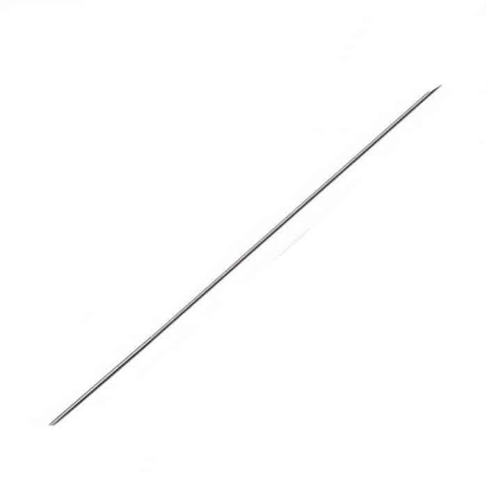 Aguja de cebar Evia hueca de acero inox de 1,4 mm con bisel para encarnar gusanas