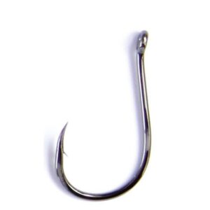 Anzuelo Asari Chinu Laser Carbon con anilla en color black nickel