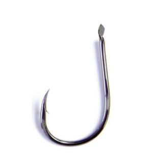 Anzuelo Asari Chinu Láser Carbon Black Nickel con pico loro y pata corta en tienda de pesca de Barakaldo
