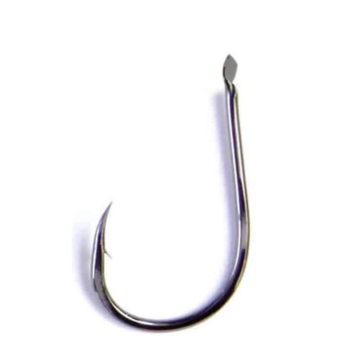 Anzuelo Asari Chinu Láser Carbon Black Nickel con pico loro y pata corta en tienda de pesca de Barakaldo
