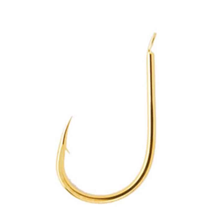 Anzuelo Asari Chinu Laser Carbon en color dorado gold