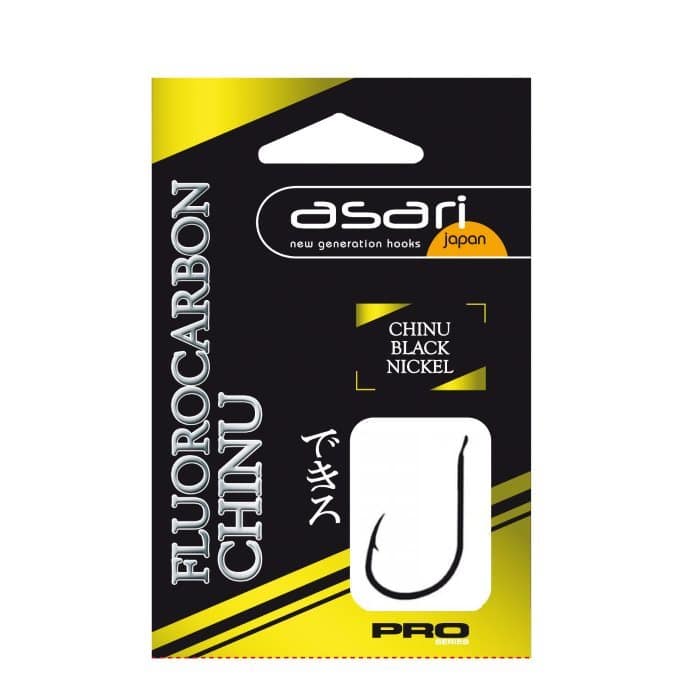 Anzuelo montado Asari Fluorocarbon Pro Chinu empatillado en fluorocarbono