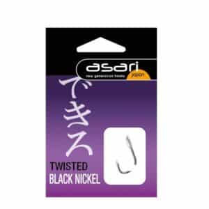 Anzuelo montado Asari Twisted black nickel en tienda de pesca de Barakaldo