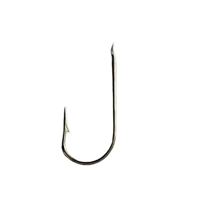 Anzuelo Sparus 824 de carbono color níquel para surfcasting