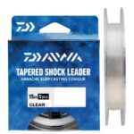 Bajos cónicos Daiwa Clear shock leader translúcido en bobina