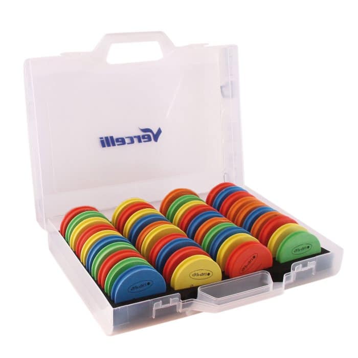 Caja porta plegadoras Vercelli con 40 huecos, modelo MVPP40, vista frontal