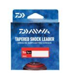 Puentes cónicos Daiwa Red, shock leaders rojos para surfcasting