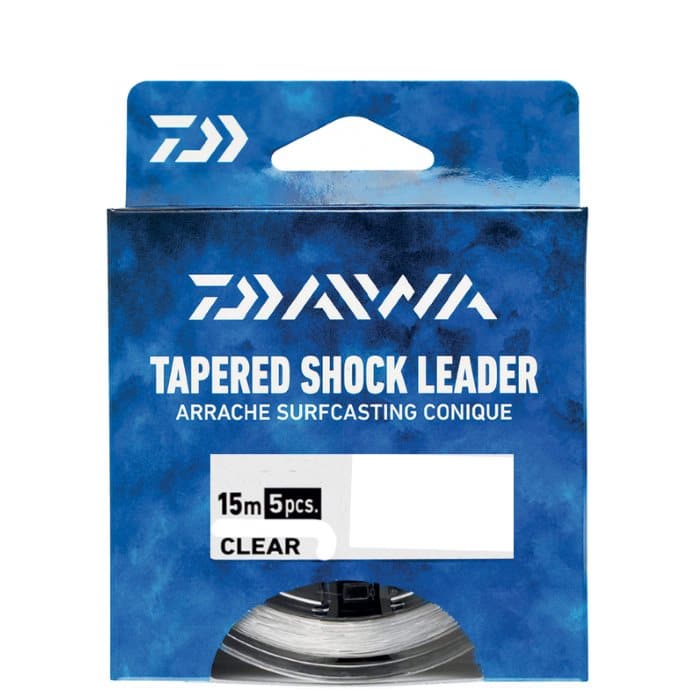 Puentes cónicos Daiwa Clear shock leader translúcido para surfcasting