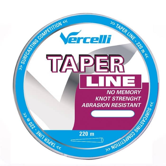 Cola de rata Vercelli 220 m multicolor, línea cónica para surfcasting de Barapesca