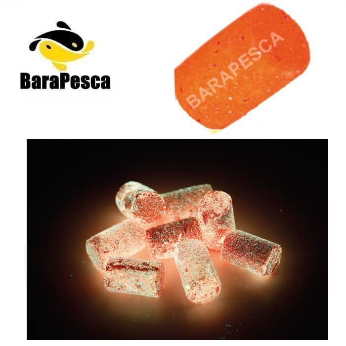 Blister de floaters Vercelli naranja con acabado de purpurina