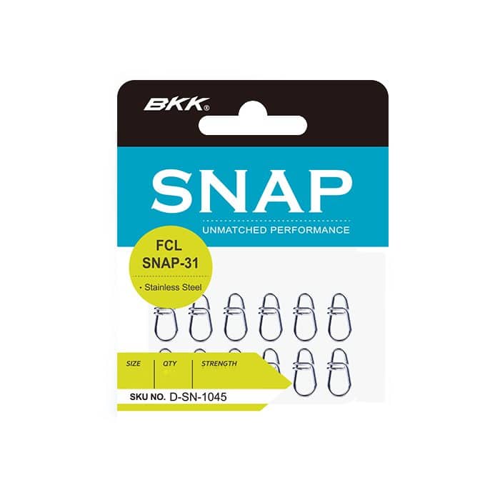 Detalle de la grapa BKK FCL Snap 31 fast de acero inoxidable