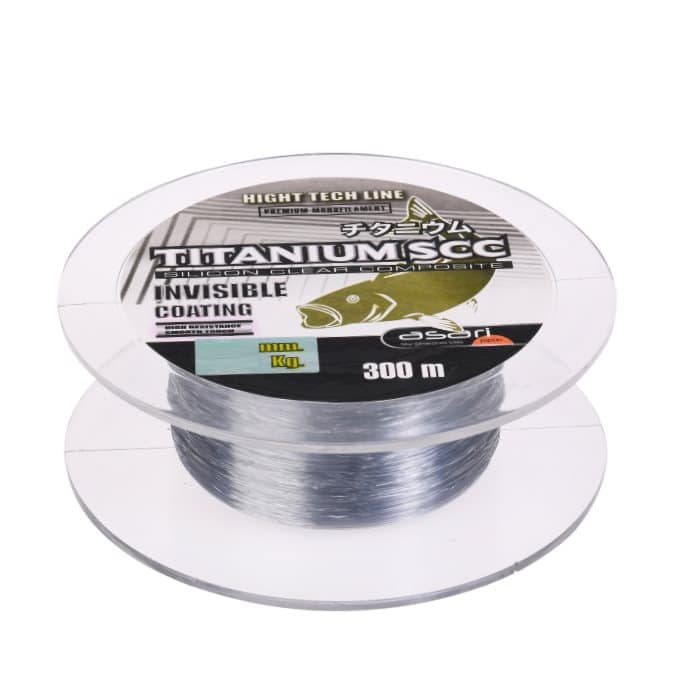 Hilo Asari Titanium SCC monofilamento siliconado en color gris para bajos de línea