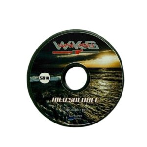 Bobina de hilo soluble PVA Wakasu, hilo elástico hidrosoluble para pesca al vivo