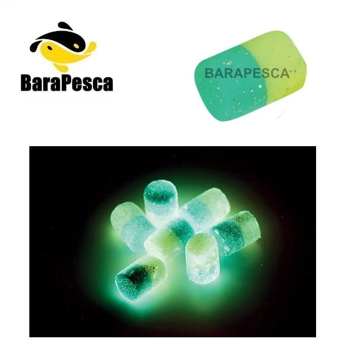 Blister de floaters Vercelli YG fluorescentes con purpurina