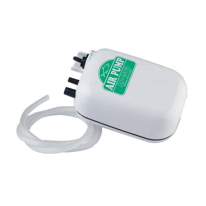 Oxigenador Evia de doble velocidad con enganche para el cubo de cebo vivo