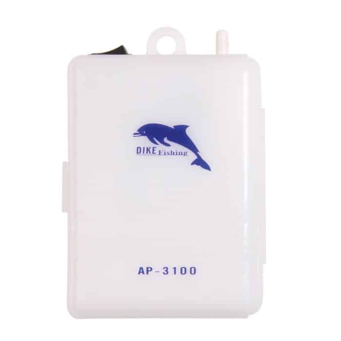 Oxigenador de pesca Evia AP-3100 con clip metálico para cubo de cebo