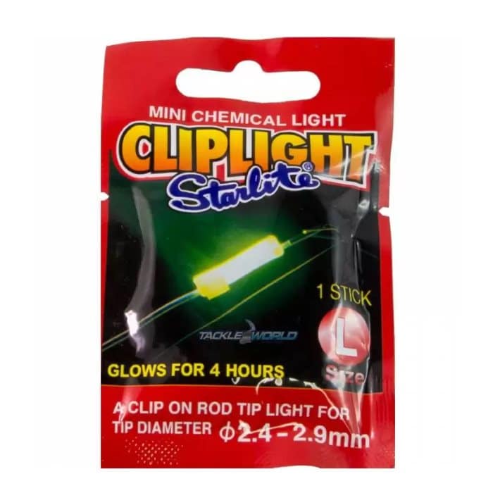 Cliplight Starlite talla L luz química para la puntera de la caña de pesca