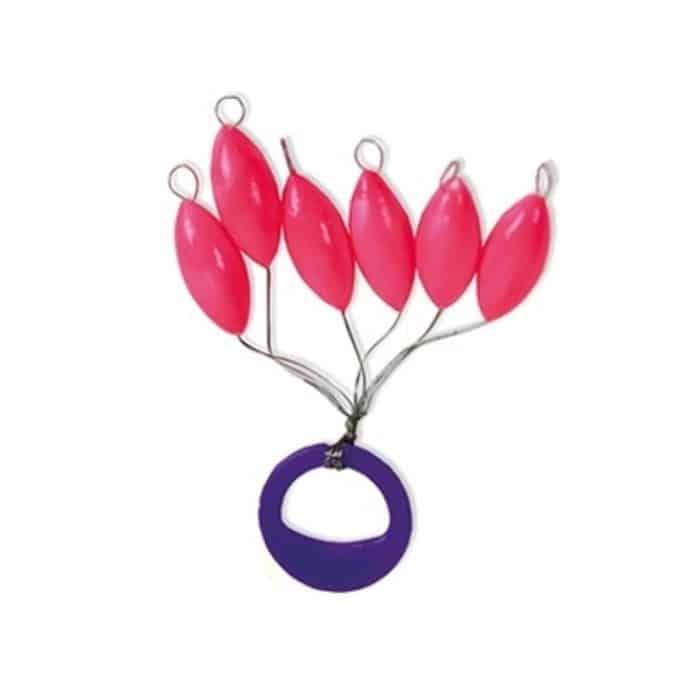 Perla ovalada flotante rosa Turkana Fishing para surfcasting