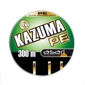 Bobina de trenzado Asari Kazuma 8X de 300 m en color verde