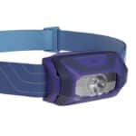 Linterna Petzl Tikkina Blue azul vista frontal en la tienda de pesca