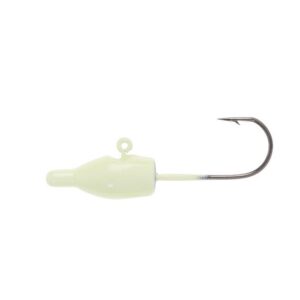 Cabeza plomada Hart PF Head para rockfishing con acabado GLOW fluorescente