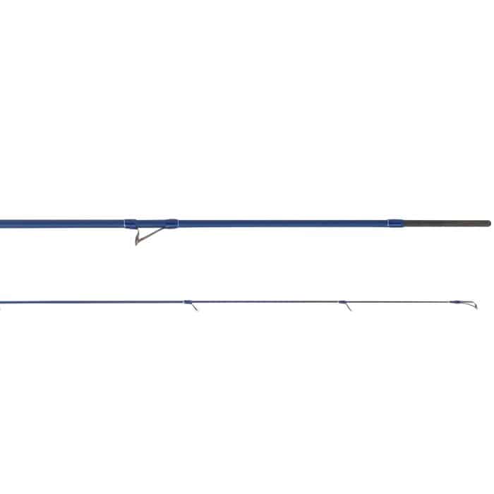 Detalle de la caña Cinnetic Blue Line Eging 258ML montada