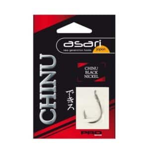 Blister de anzuelos montados Asari Chinu Pro empatillados con monofilamento Asari Prestige