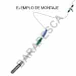 Montaje del plomo temolino Turkana Fishing levanta cebo para pesca en roca
