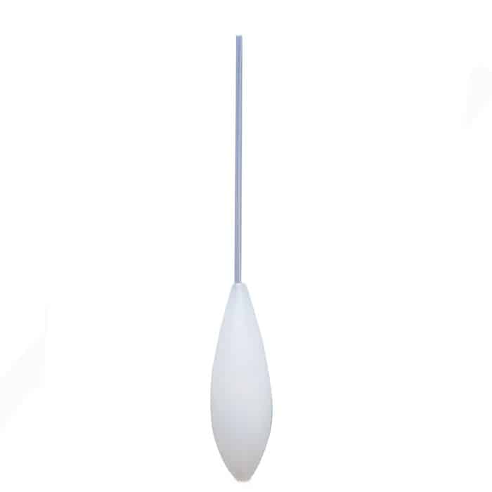 Bombeta bombarda Evia Slow Sinking blanca para pesca