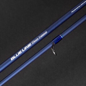 Caña de spinning Cinnetic Blue Line Sea Bass 240M con mango y portacarretes