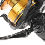 Carrete de jigging Hart Abyss DR 10000 con manilla de aluminio y pomo de EVA