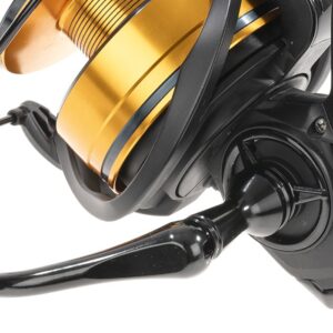 Carrete de jigging Hart Abyss DR 10000 con manilla de aluminio y pomo de EVA
