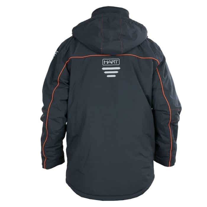 Chaqueta de pesca Hart Abyssal vista de detalle de bolsillos y cremalleras
