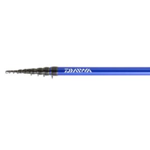Caña de boya Daiwa Megaforce Power Float 60 de 6 m plegada y montada