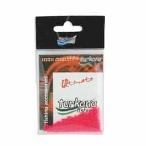 Blister de microperlas rojo flúor Turkana Fishing para montaje de bajos