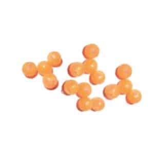 Perlas redondas rígidas en naranja flúor de Turkana Fishing