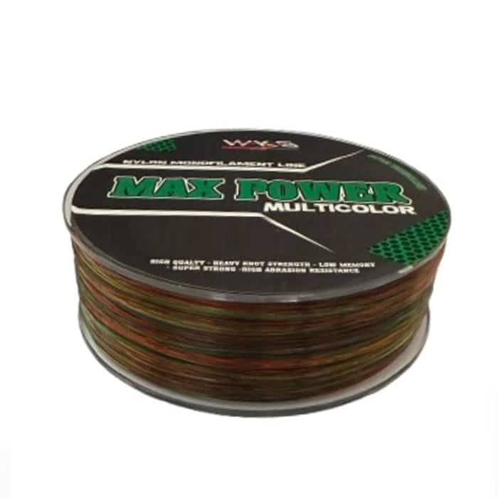 Hilo de nylon Wakasu Max Power Multicolor de 1000m para pesca a fondo