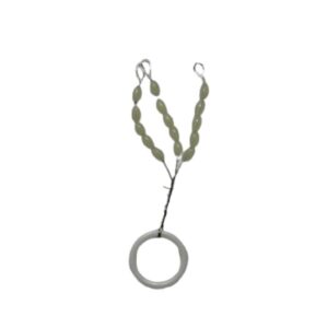 Tope de silicona ovalado transparente Kali Kunnan en ristra para montaje de bajos de surfcasting