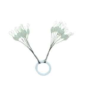 Tope de silicona ovalado transparente Turkana Fishing talla M para montaje de bajos