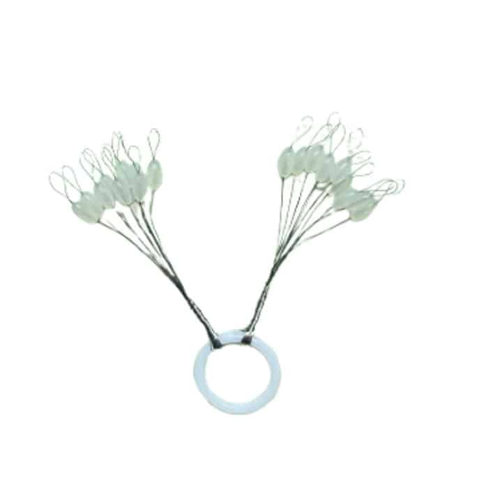 Tope de silicona ovalado transparente Turkana Fishing talla M para montaje de bajos