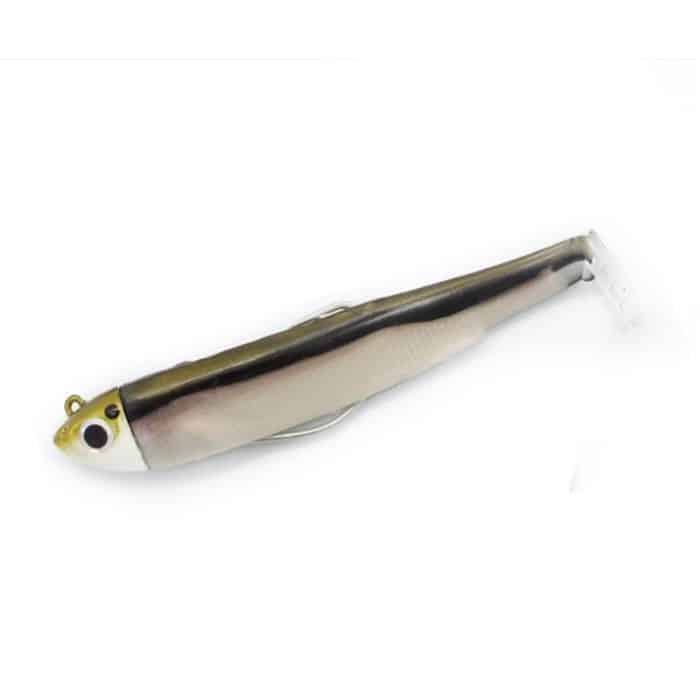 Vinilo Fiiish Black Minnow 70 Doble Combo Shore con cabeza plomada y anzuelo