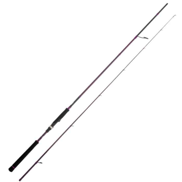 Caña Cinnetic Sky Line Purple Darting Spin 258M para rockfishing y spinning