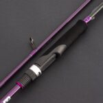Detalle de la caña Cinnetic Sky Line Purple Darting Spin