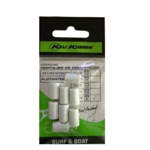 Flotante TRS Kali Kunnan blanco mate en blíster de 8 unidades