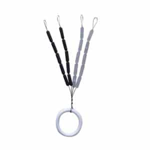 Stopper de silicona cilíndrico Vercelli BV05 negro y transparente para bajos de línea